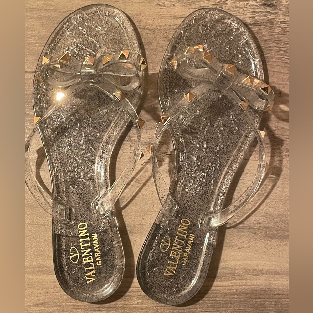Valentino Garavani Jelly flip flop sandals